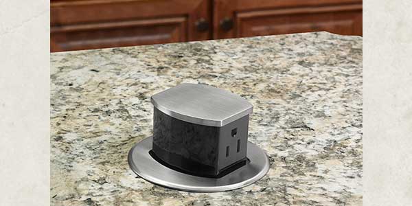 Hubbell Wiring Device-Kellems Introduces First Pop-Up Receptacle UL Listed for Countertops