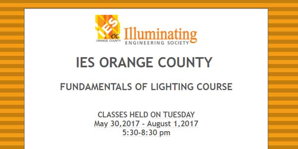 IES Orange County Fundamentals of Lighting Course