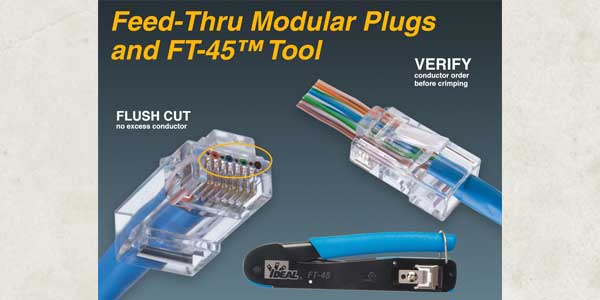 IDEAL ELECTRICAL LAUNCHES NEW FEED-THRU MODULAR PLUGS  AND FT-45™ CRIMP TOOL