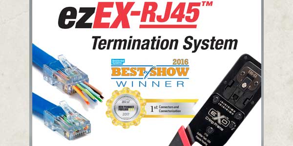 Platinum Tools Features Next Generation ezEX-RJ45 Termination System at 2017 InfoComm