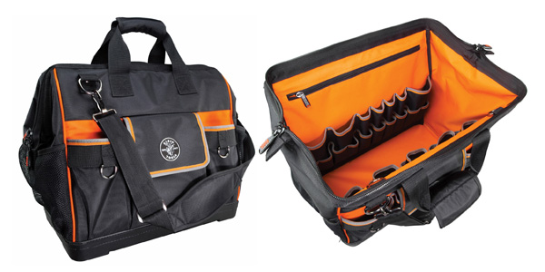Klein Tools’ New Tool Bags Stay Open for Convenience While On the Job 