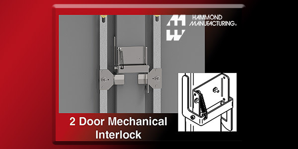 Hammond Manufacturing Field Installable Mechanical Safety Interlock for Two-Door Cabinets