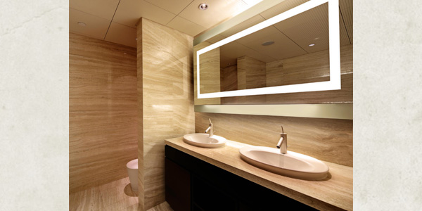 JESCO Lit Mirrors:  Illuminated with LEDs or T5 Fluorescents, Now Offered With Custom Options, New Sizes, and Shapes
