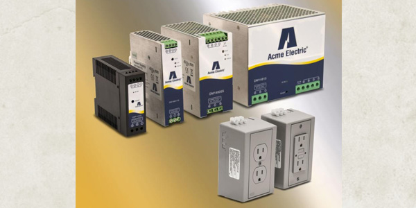 Acme Electric Introduces DIN Rail Power Supplies