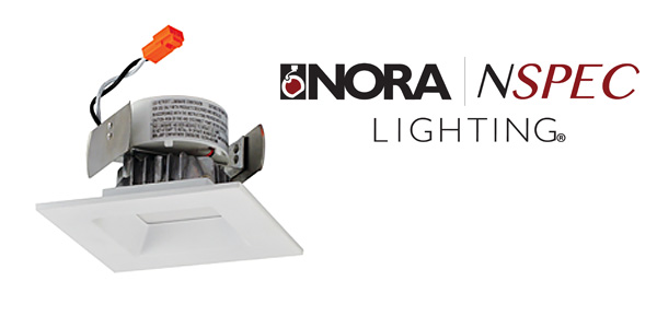 Nora Lighting Adds Trendy Onyx Squares to Popular LED Downlight Series