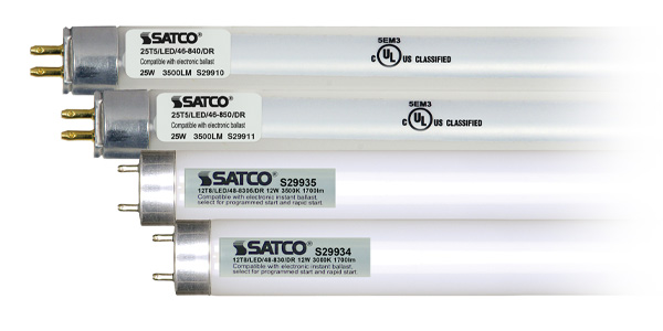 Satco Introduces a New Generation of LED T8 and T5 Ballast Compatible Lamps