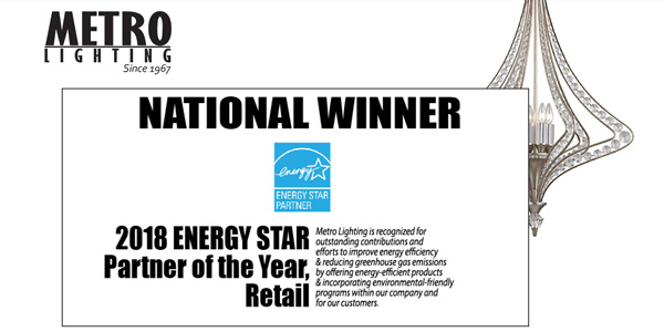Metro Lighting Earns 2018 ENERGY STAR Partner of the Year Award