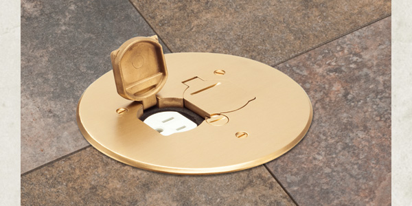 Arlington’s New Cover Kit with Leveling Ring for Concrete Floor Boxes
