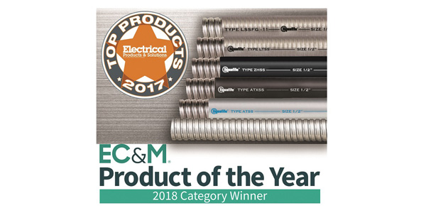 Stainless Steel Flexible Conduits by Electri-Flex Wins Awards