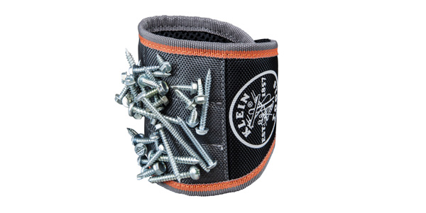 Klein Tools Tradesman Pro Magnetic Wristband Helps Keep Small Pieces and Parts Close at Hand