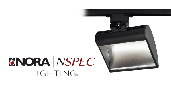 Nora Lighting’s Versatile Dipper LED Installs as a Track or Canopy Wall/Ceiling Mount