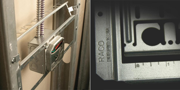 RACO Introduces Open Center Brackets for Electrical Boxes