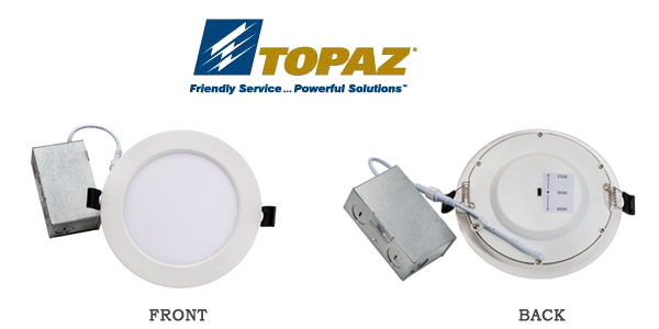 Topaz Introduces LED Color Selectable Slim Recessed Downlighting