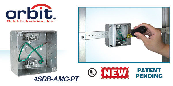 Orbit Industries’ Junction Box with Angled MC Cable Clamps