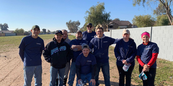 Volunteers Clean Up Graffiti in Phoenix Neighborhood