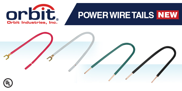 Orbit Industries’ Adds Power Wire Tails to its Electrical Junction Box Line