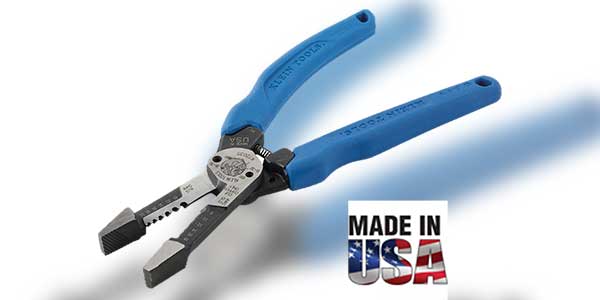 Klein Shear-Cut Wire Stripper Features Six Stripping Holes for 8-20 AWG Wire