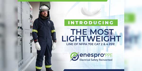 Enespro PPE Expands AirLite Line of Electrical Arc Flash PPE to Include 8, 12 and 40 Cals