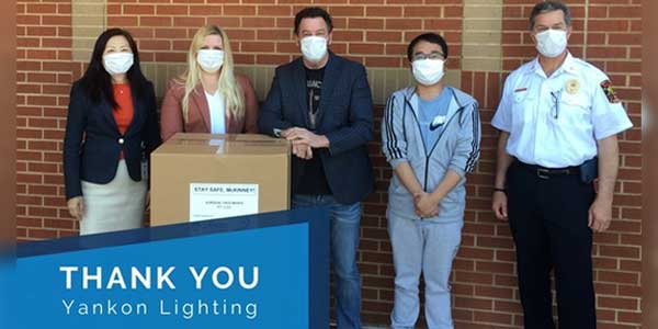 Energetic Lighting Donates 10K Masks to MEDC - McKinney Economic Development Corporation