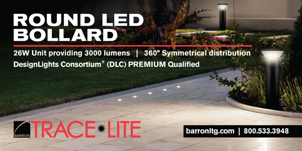 New Round LED Bollard from Barron Lighting Group