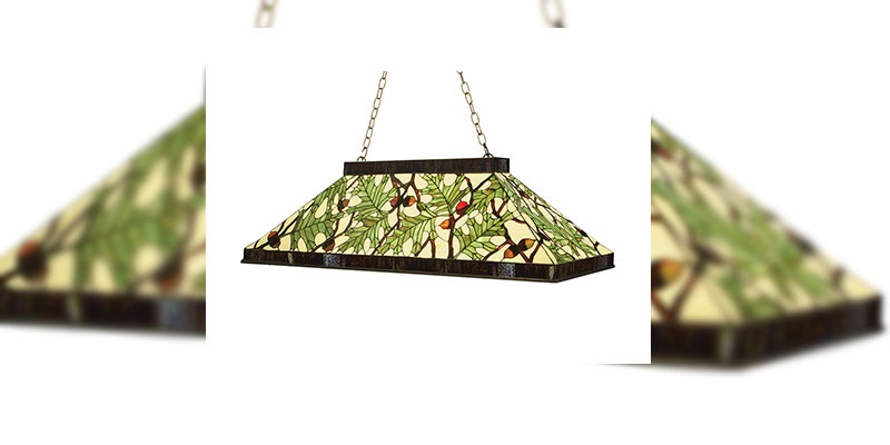Meyda Tiffany Lighting Presents Acorn & Oak Leaf Oblong Pendant 
