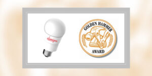 eLumigen 100W Equivalent Rough Service A-Lamp Wins Golden Hammer Award