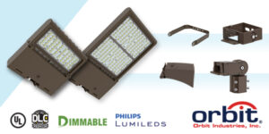 Orbit Launches New LED Flood and Area Lights with Field-Adjustable Wattages; Now DLC Premium to 5.1 Standards