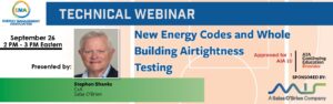Salas O’Brien Company to Present on New Energy Codes and Whole Building Airtightness
Testing